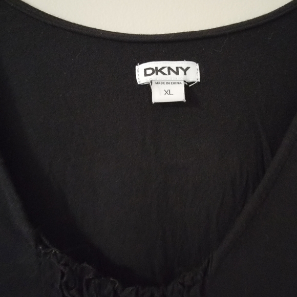 DKNY Black Sleeveless Tank Top Blouse XL - Picture 4 of 5